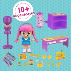 PINYPON Coleccionables Y Mini Mundos*Famosa - Piny - Clases de moda en el Instituto de Nueva York ㅤ