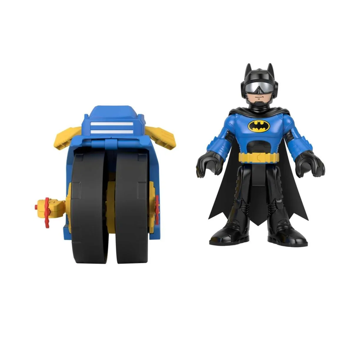 MATTEL Coleccionables Y Mini Mundos*Fisher Price - Batman - Vehículo de juguete Imaginext DC Super Friends Batman con Moto XL ㅤ