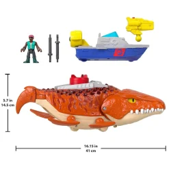 MATTEL Coleccionables Y Mini Mundos*Fisher Price Imaginext - Jurassic World - Caza y Atrapa al Mosasaurus