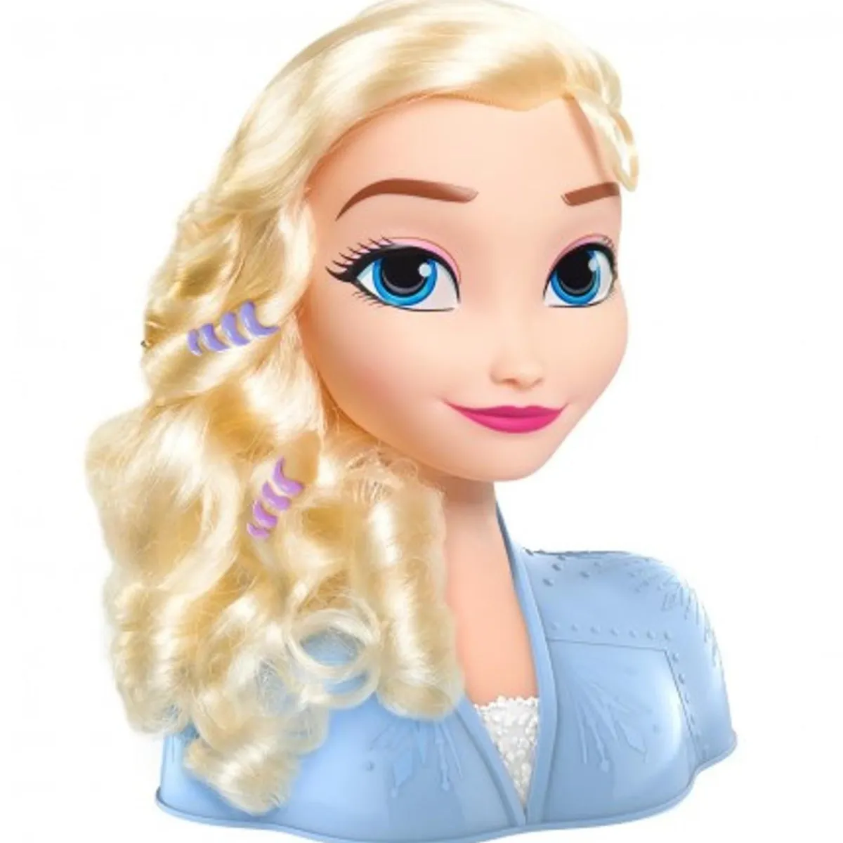 PRINCESAS DISNEY Muñecas*Frozen - Cabeza para peinados Elsa