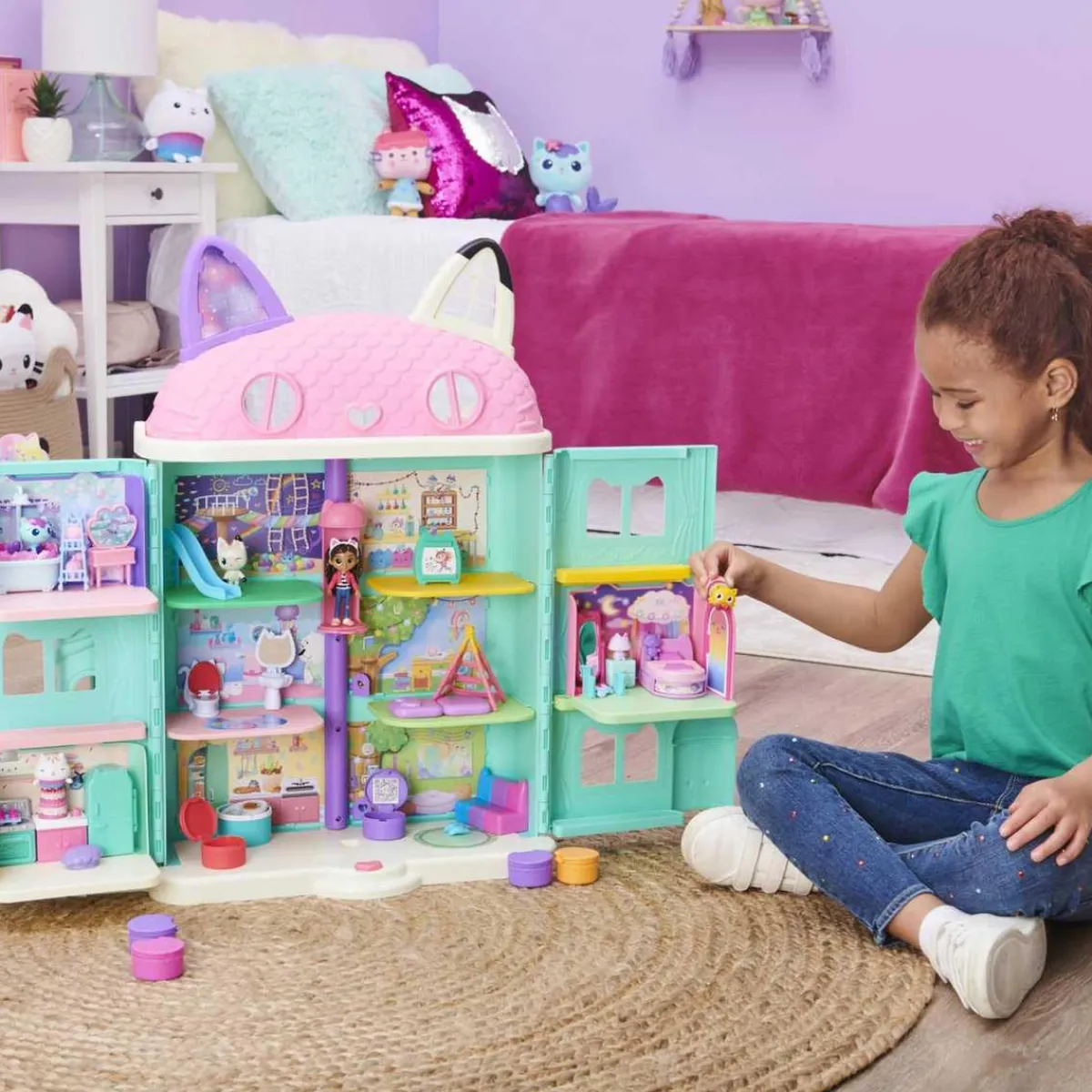SPIN MASTER Coleccionables Y Mini Mundos*Gabby's Dollhouse - Dormitorio de Sueñigata ㅤ
