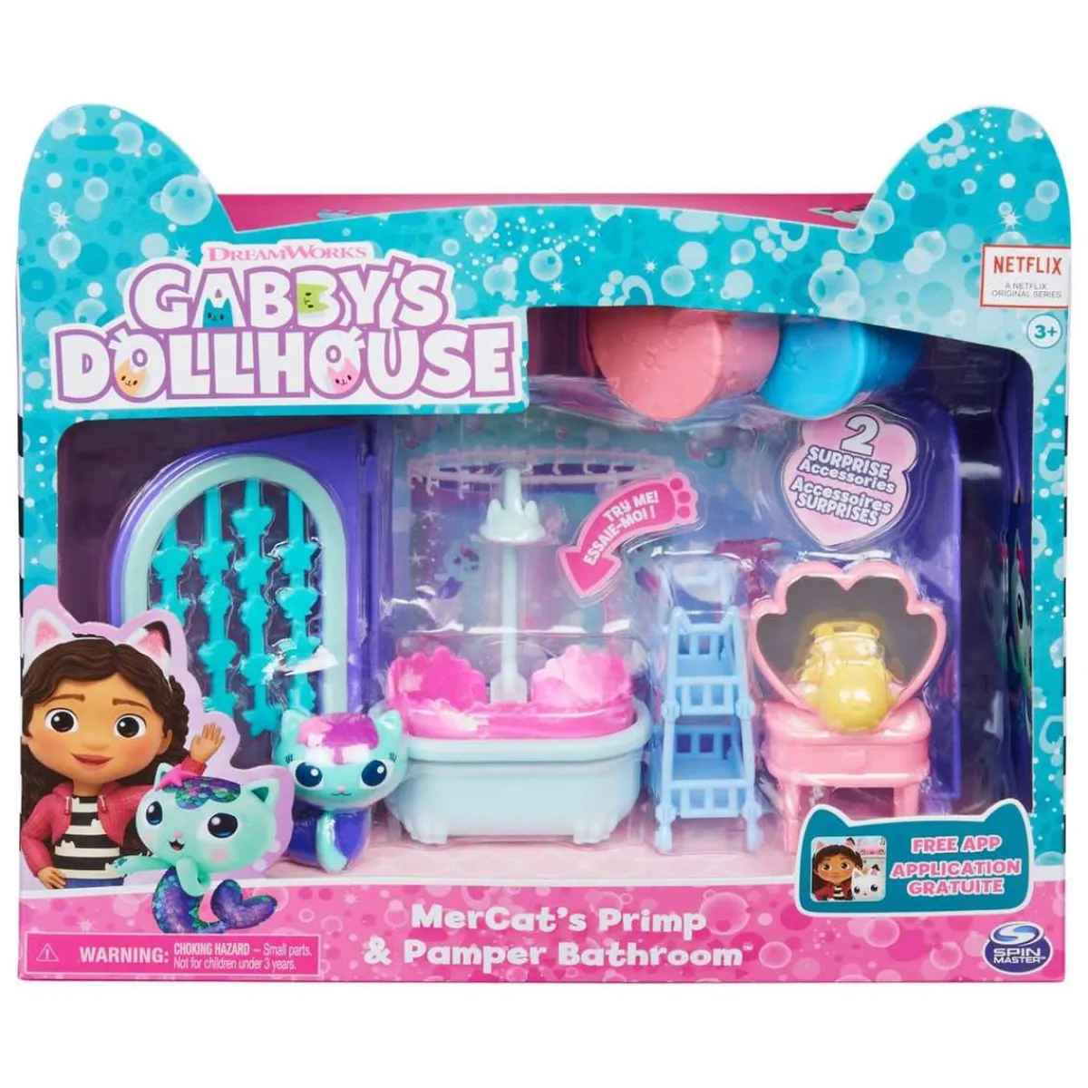 SPIN MASTER Coleccionables Y Mini Mundos*Gabby's Dollhouse - El baño de Siregata
