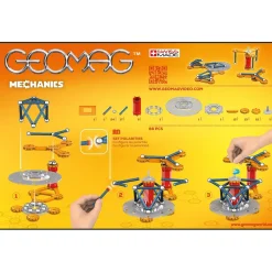 TOY PARTNER S.A. Steam*Geomag - Geomag Mechanics 86 Piezas