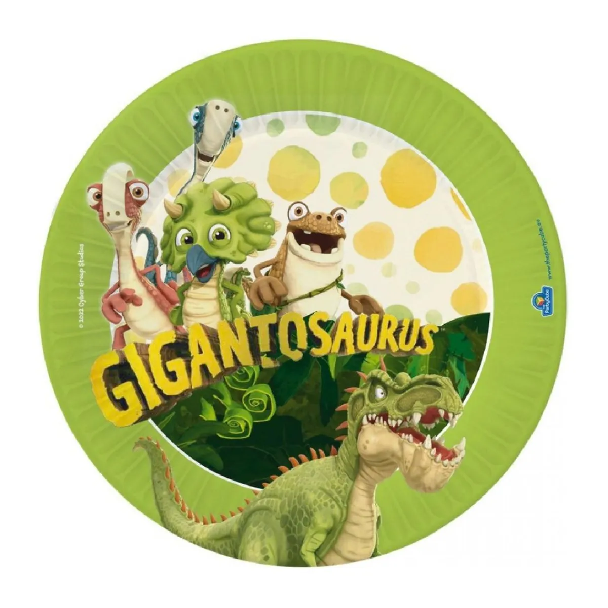 TOYS "R" US Artículos De Fiesta Y Regalos*Gigantosaurus - 8 Platos de Cartón 18 cm