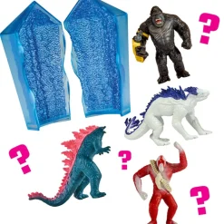 FAMOSA Figuras De Acción*Giochi Preziosi - Figuras de Godzilla y Kong dentro de Capsulas de Cristal (Varios modelos) ㅤ