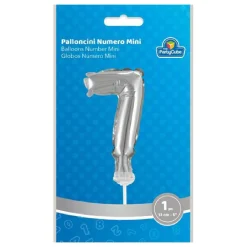 TOYS "R" US Artículos De Fiesta Y Regalos*Globo aluminio plateado número 7