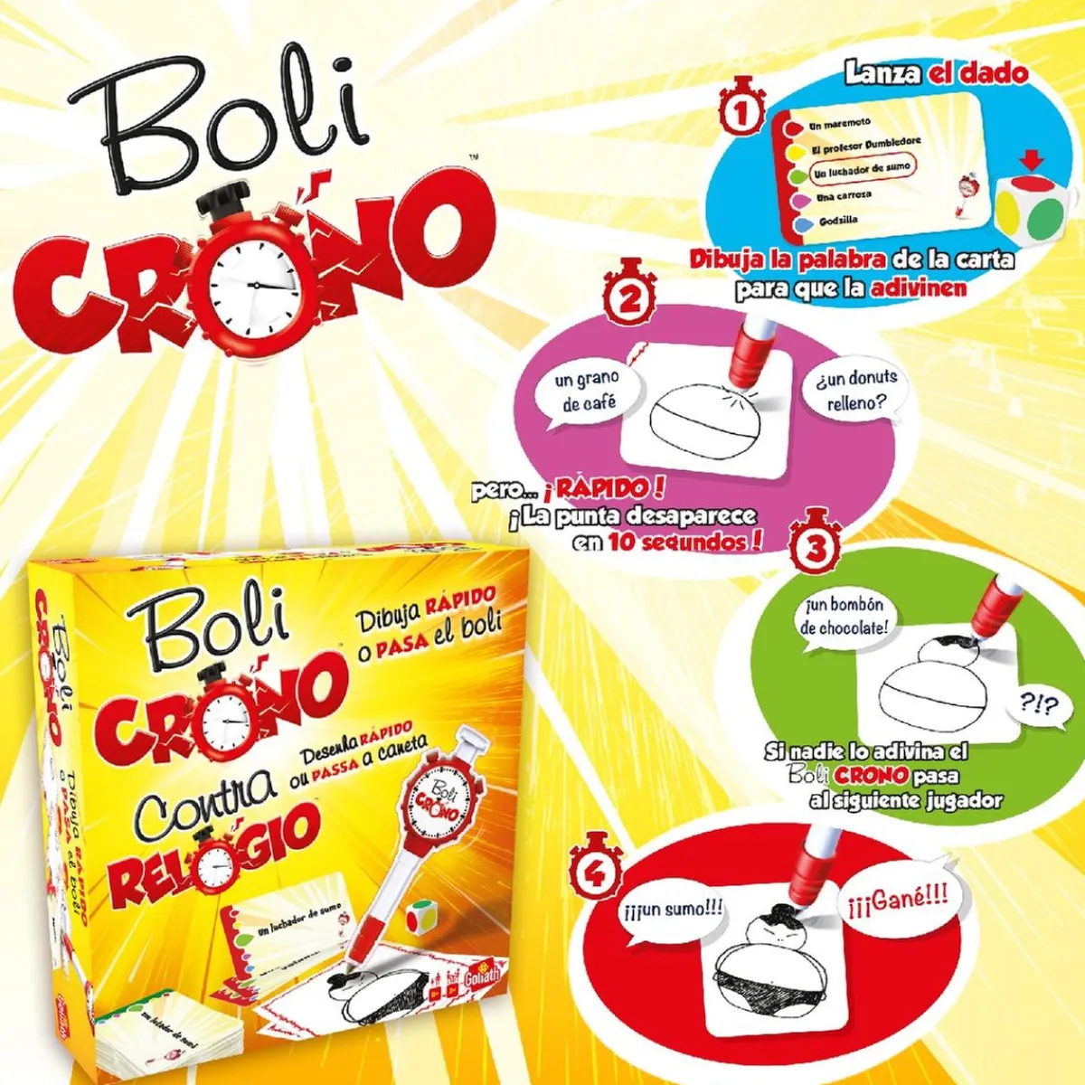 EPOCH PARA IMAGINAR S.L. Friki Zone|Juegos Y Puzzles*Goliath - Boli Crono ㅤ