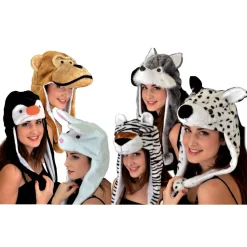 TOYS "R" US Disfraces|Halloween*Gorro peluche animal con pompones (varios modelos)