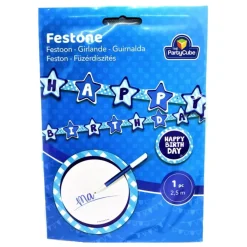 TOYS "R" US Artículos De Fiesta Y Regalos*Guirnalda azul personalizable Happy Birthday