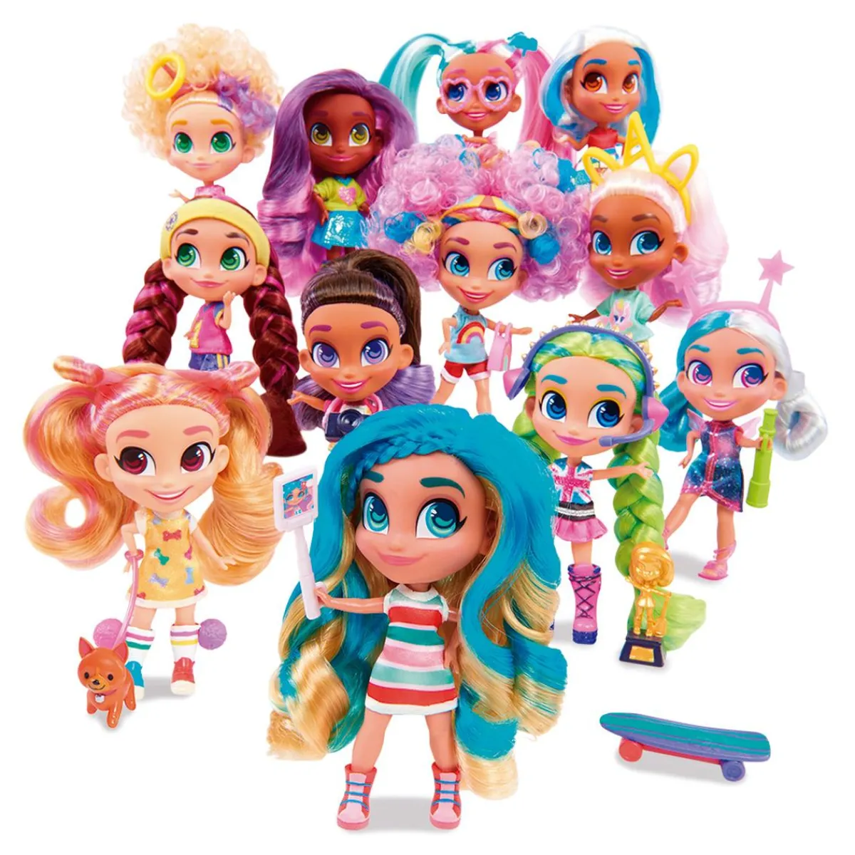 MAJORETTE Coleccionables Y Mini Mundos*Hairdorables - Muñeca (varios modelos)