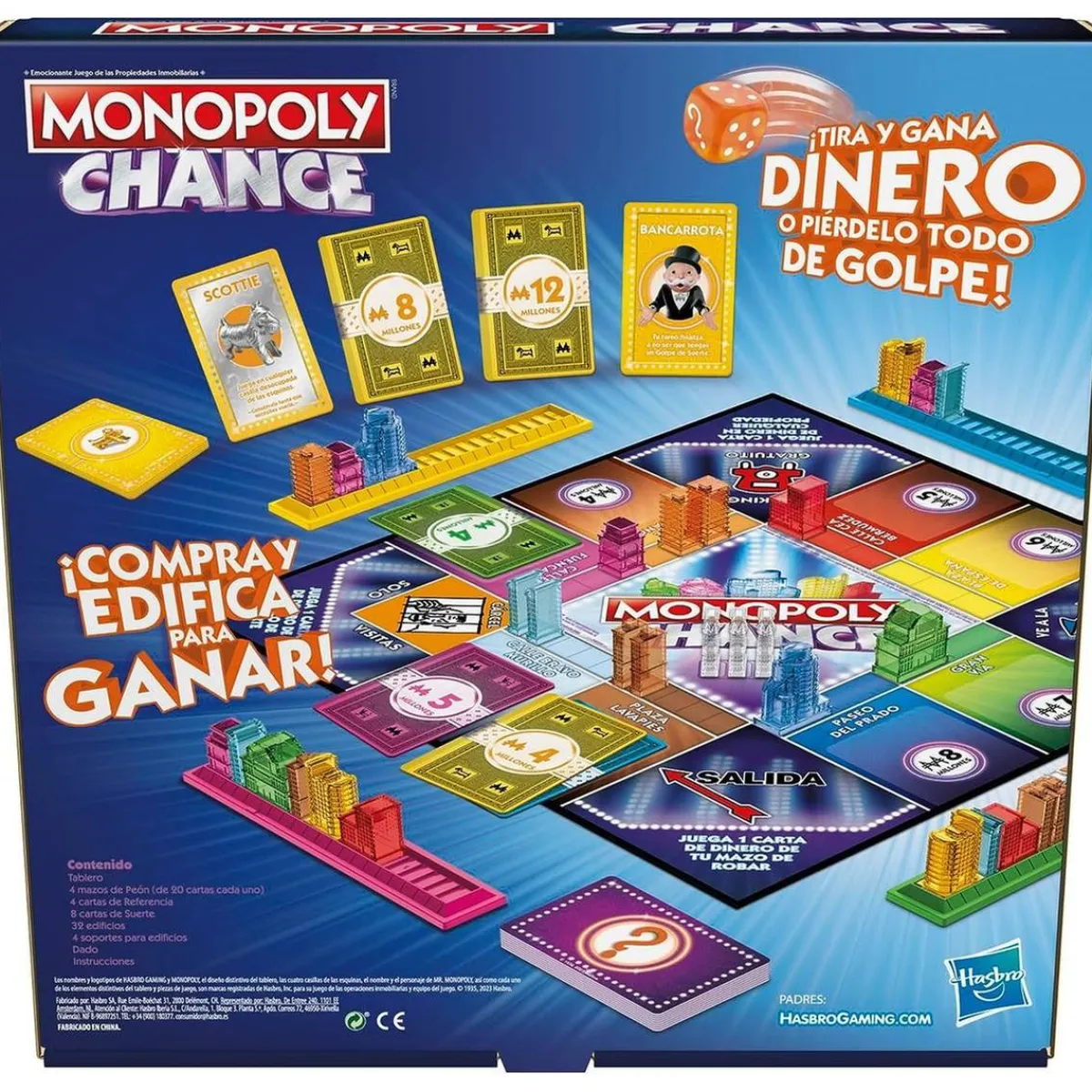 FABA Friki Zone|Juegos Y Puzzles*Hasbro - Juego de mesa rápido para 2 a 4 jugadores en español