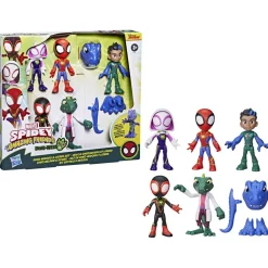HASBRO IBERIA Coleccionables Y Mini Mundos*Hasbro - Spidey and his Amazing Friends - Set de Dino Heroes y Lizard