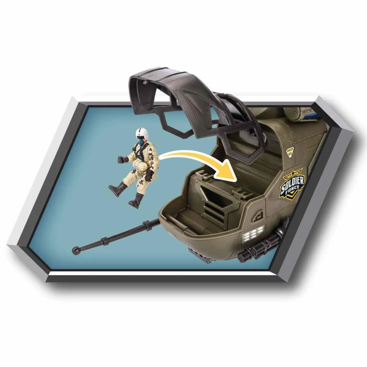 SUPERSTAR Figuras De Acción*Helicóptero de combate