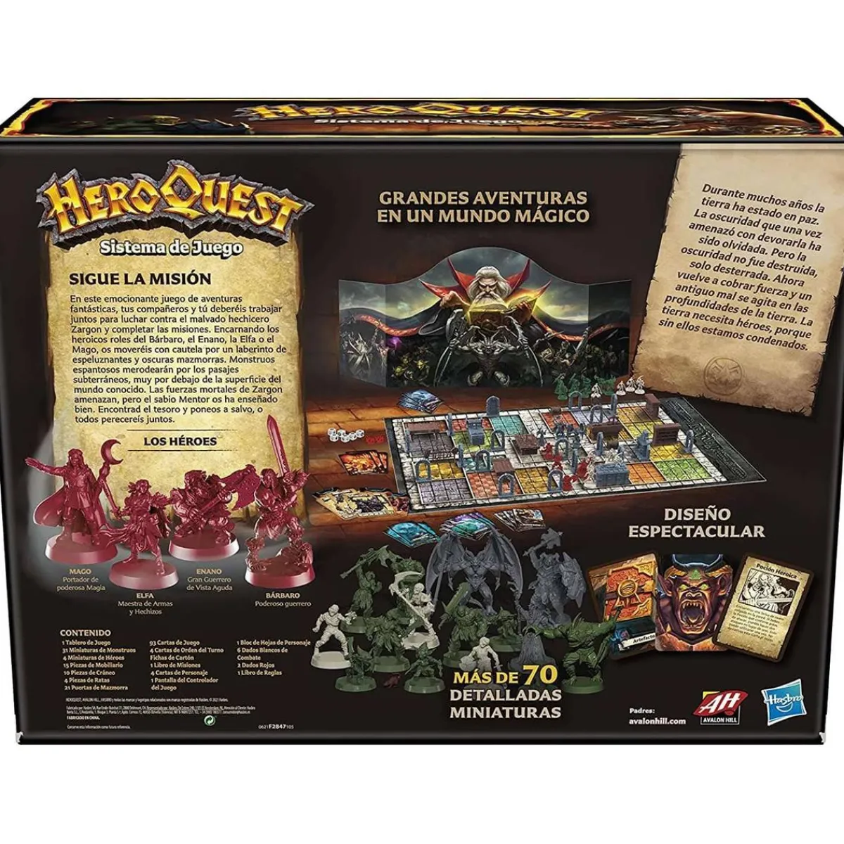 HASBRO IBERIA Juegos Y Puzzles|Friki Zone*HeroQuest - Avalon Hill - Sistema de Juego HeroQuest