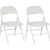 Homcom Estilo De Vida*- 2 sillas plegables Blanco