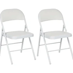 Homcom Estilo De Vida*- 2 sillas plegables Blanco