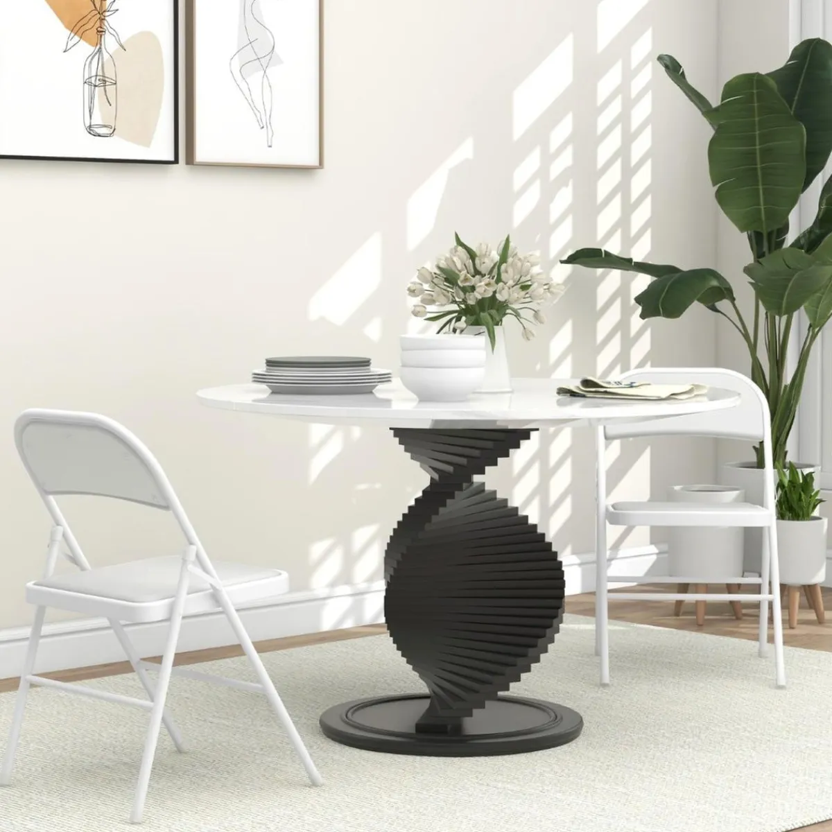 Homcom Estilo De Vida*- 2 sillas plegables Blanco