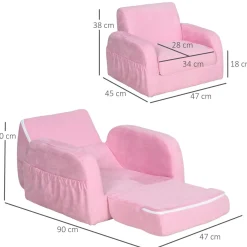 Homcom Estilo De Vida*- Sillón reclinable para niños