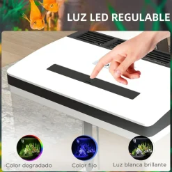 PawHut Steam*Homcom - Acuario 28L con filtro e iluminación