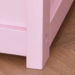 Homcom Estilo De Vida*- Baúl para juguetes Madera Rosa
