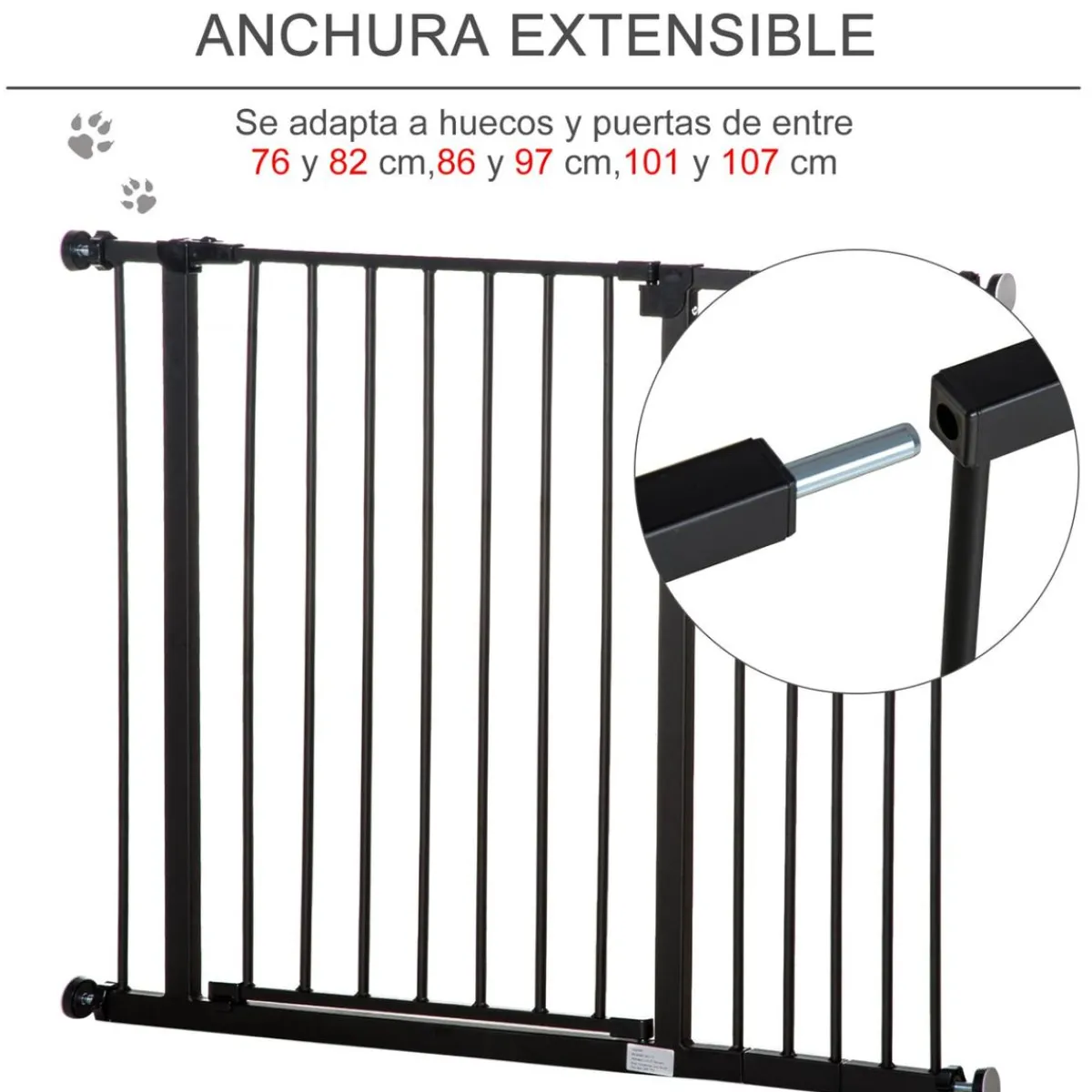 Homcom Coleccionables Y Mini Mundos*- Barrera seguridad para mascotas