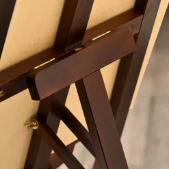 Homcom Arte Y Manualidades*- Caballete de madera con trípode Marrón