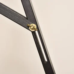 Homcom Arte Y Manualidades*- Caballete de madera con trípode Negro