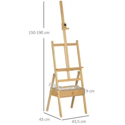 Homcom Arte Y Manualidades*- Caballete de pintura