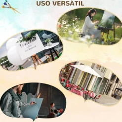 VINSETTO Arte Y Manualidades*Homcom - Caballete de pintura plegable de madera