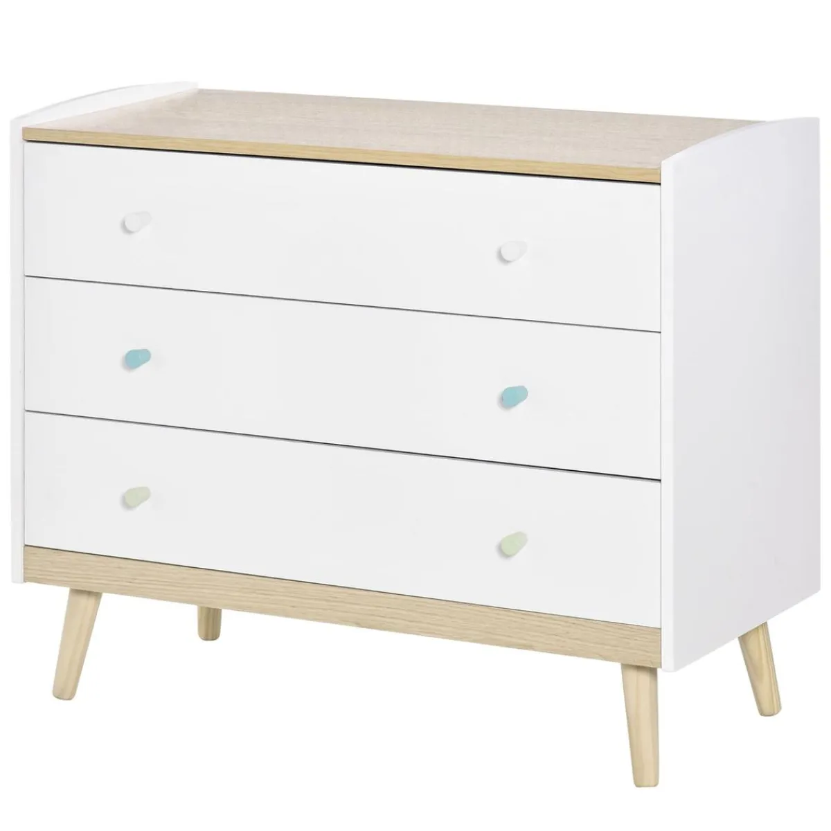 Homcom Estilo De Vida*- Cajonera infantil con 3 cajones