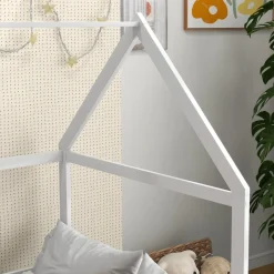 AIYAPLAY Estilo De Vida*Homcom - Cama infantil en forma de casa Blanco