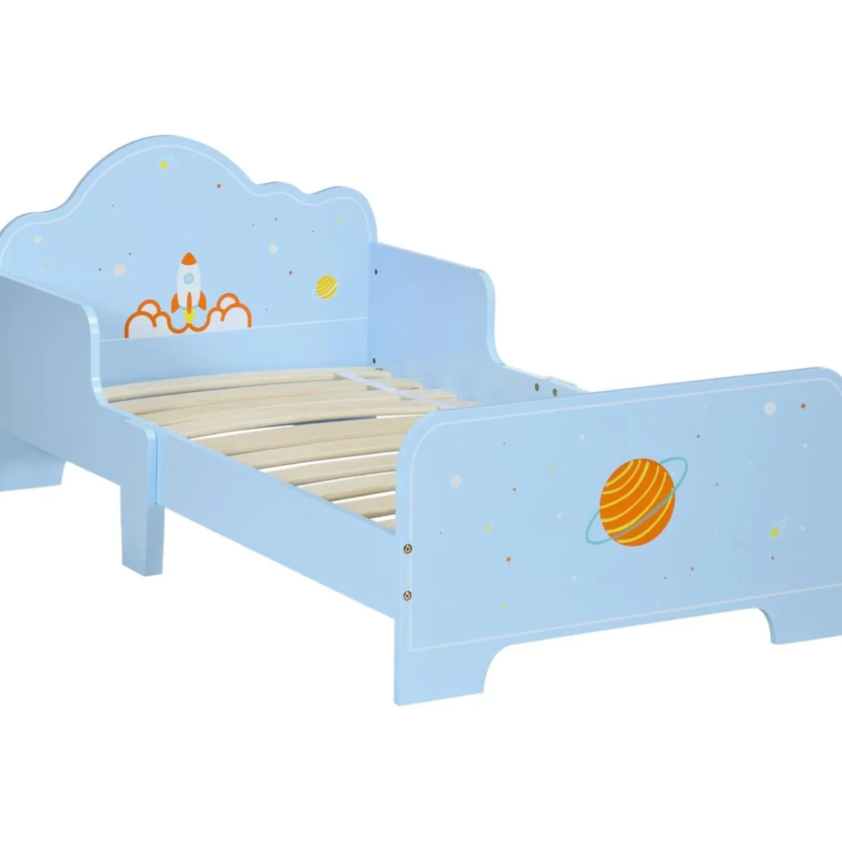 Homcom Estilo De Vida*- Cama infantil espacio Azul