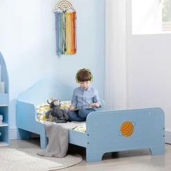 Homcom Estilo De Vida*- Cama infantil espacio Azul
