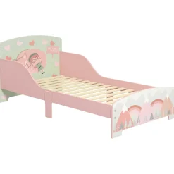 Homcom Estilo De Vida*- Cama infantil Montañas Rosa