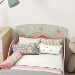 Homcom Estilo De Vida*- Cama infantil Montañas Rosa