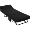 Homcom Estilo De Vida*- Cama plegable con cabecera ajustable Negro