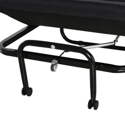 Homcom Estilo De Vida*- Cama plegable con cabecera ajustable Negro