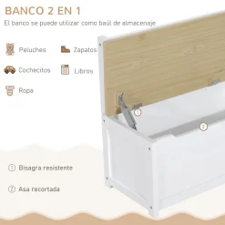 Homcom Entretenimiento·Hamacas Y Columpios|Estilo De Vida*- Conjunto Mesa + Banco + 2 sillas infantiles Madera