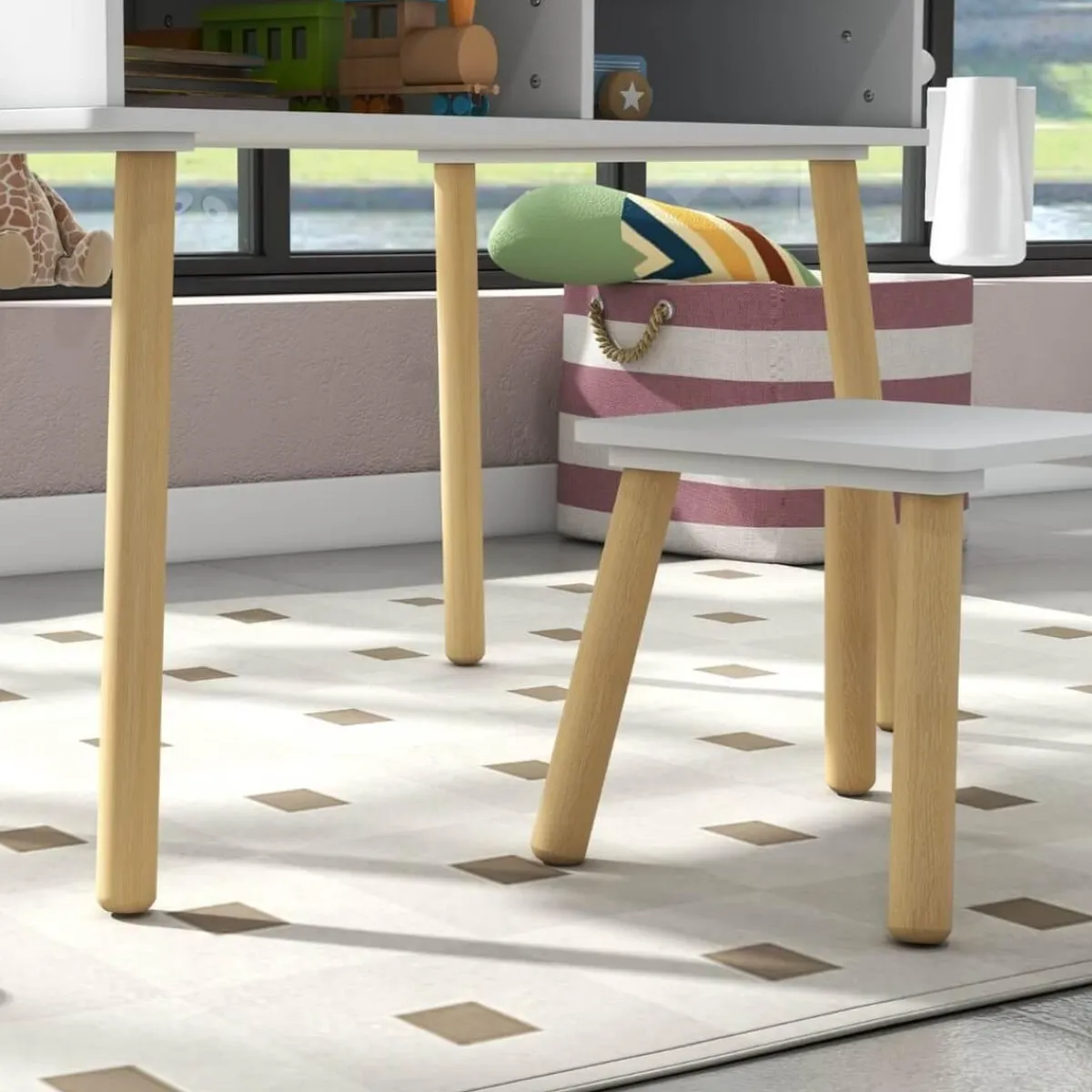 Homcom Estilo De Vida*- Conjunto Mesa + silla con accesorios