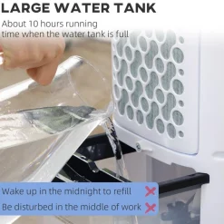 Homcom Figuras De Acción*- Enfriador de Aire Portátil 3,5L