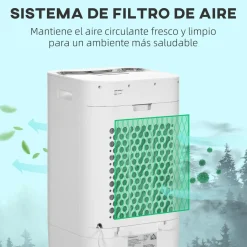 Homcom Figuras De Acción*- Enfriador de Aire Portátil 15L