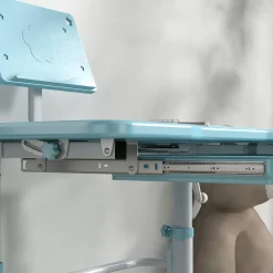 Homcom Estilo De Vida*- Escritorio y silla ajustable Azul y Blanco