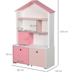 Homcom Estilo De Vida*- Estantería de madera infantil