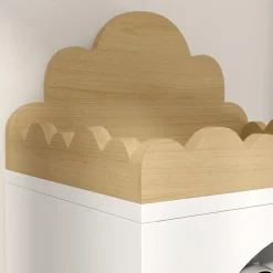 AIYAPLAY Estilo De Vida*Homcom - Estantería infantil 3 niveles Blanco y Natural