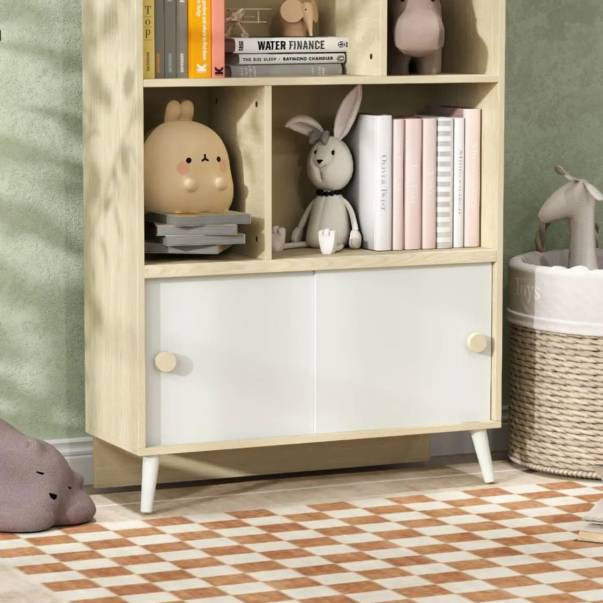 AIYAPLAY Estilo De Vida*Homcom - Estantería infantil madera