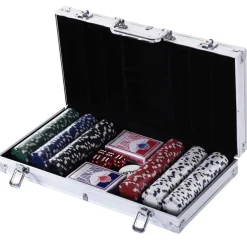 Homcom Juegos Y Puzzles|Friki Zone*- Juego de Póker con 300 Fichas