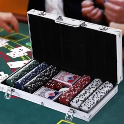 Homcom Juegos Y Puzzles|Friki Zone*- Juego de Póker con 300 Fichas