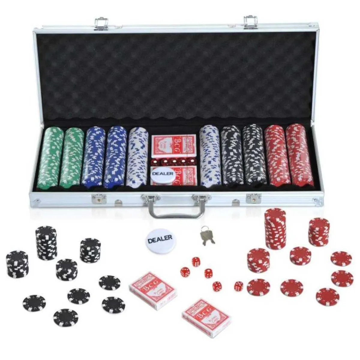 Homcom Juegos Y Puzzles|Friki Zone*- Juego de Póker Aluminio