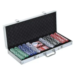 Homcom Juegos Y Puzzles|Friki Zone*- Juego de Póker Aluminio