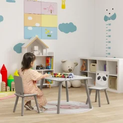 ZONEKIZ Estilo De Vida*Homcom - Mesa con 2 sillas Panda